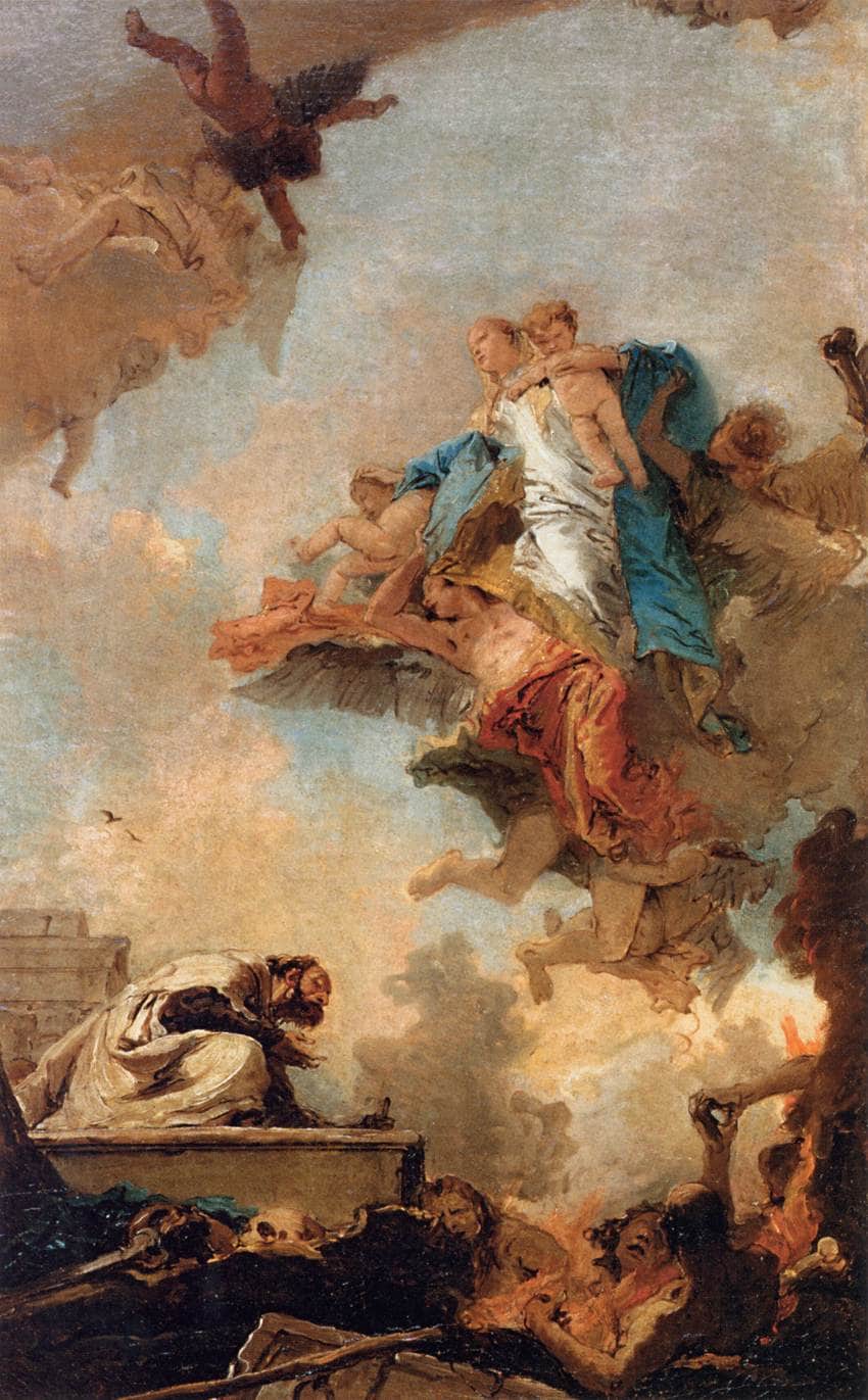 Apparition of the Virgin to St Simon Stock - Giovanni Battista Tiepolo