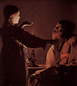 Appearance of Angel to St. Joseph, also called The Song of St. Joseph - Georges de la Tour