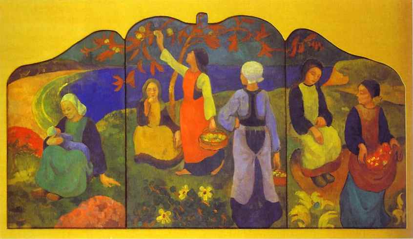 Apple Harvest by Paul Serusier — hand-painted abstract oil painting reproduction on canvas