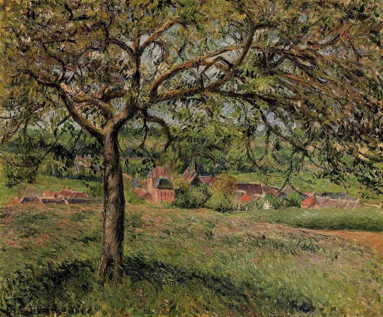 Apple Tree at Eragny - Camille Pissarro