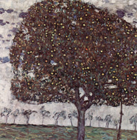 Apple Tree II by Gustav Klimt — hand-painted botanical oil painting reproduction on canvas