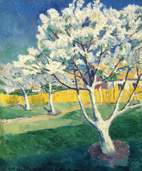 Apple Tree in Blossom by Kazimir Malevich — hand-painted botanical oil painting reproduction on canvas