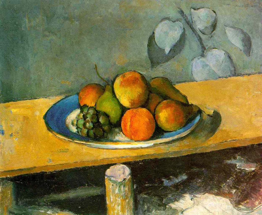 Apples, Pears and Grapes by Paul Cezanne — hand-painted photography oil painting reproduction on canvas