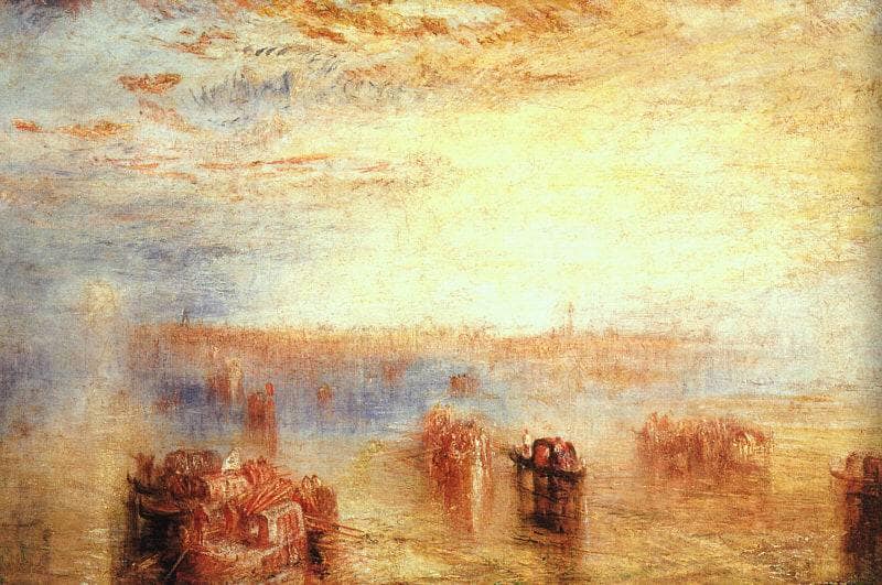 Approach to Venice by J.M.W. Turner — hand-painted landscape oil painting reproduction on canvas
