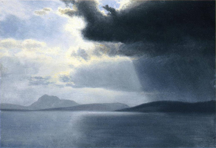 Approaching Thunderstorm on the Hudson River - Albert Bierstadt