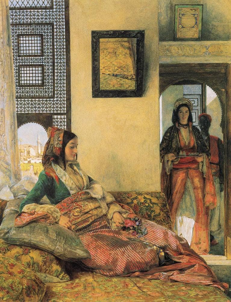 Arabian Nights by John Frederick Lewis — hand-painted cultural oil painting reproduction on canvas
