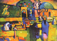 Arabs I (Cemetery) by Wassily Kandinsky — hand-painted abstract oil painting reproduction on canvas
