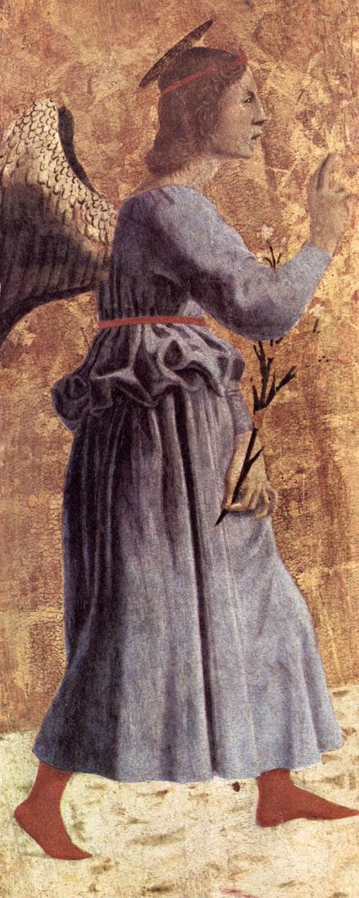 Archangel Gabriel by Piero della Francesca, hand-painted portrait oil painting reproduction on canvas