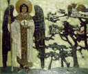 Archangel (Study to "Treasures of angels") by Nicholas Roerich — religion oil painting wall art, Art Nouveau Modern