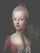 Archduchess Maria Antonia of Austria, the Later Queen Marie Antoinette of France, at the Age of 16 in bedroom