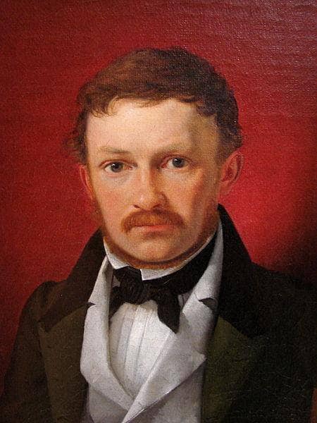 Architect Gottlieb Bindesbøll by Ditlev Blunck — hand-painted portrait oil painting reproduction on canvas