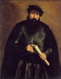 Architect by Lorenzo Lotto — hand-painted portrait oil painting reproduction on canvas