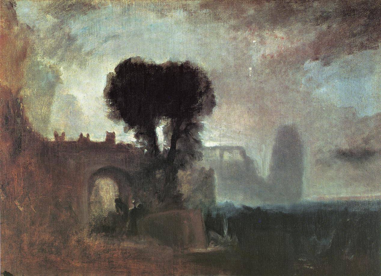 Archway with Trees by the Sea - J.M.W. Turner