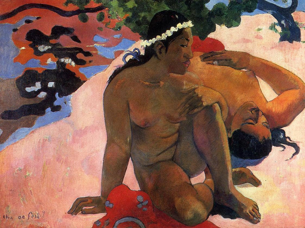 Are You Jealous? by Paul Gauguin — hand-painted abstract oil painting reproduction on canvas