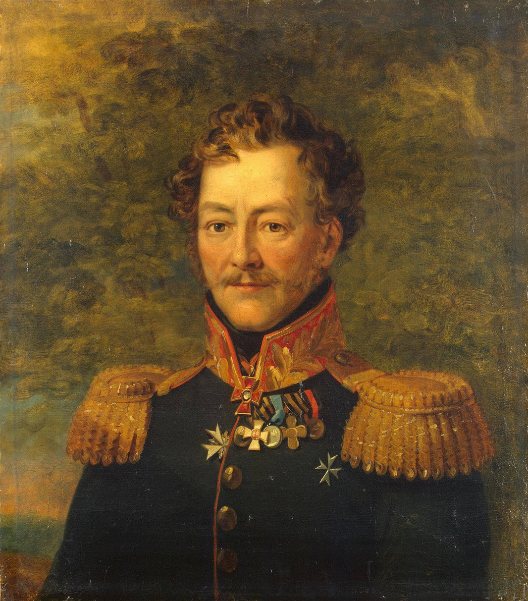 Portrait of Ivan Vasilievich Argamakov by George Dawe — hand-painted portrait oil painting reproduction on canvas