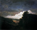 Arkwright's Cotton Mills by Night by Joseph Wright — seascapes oil painting wall art, Romanticism