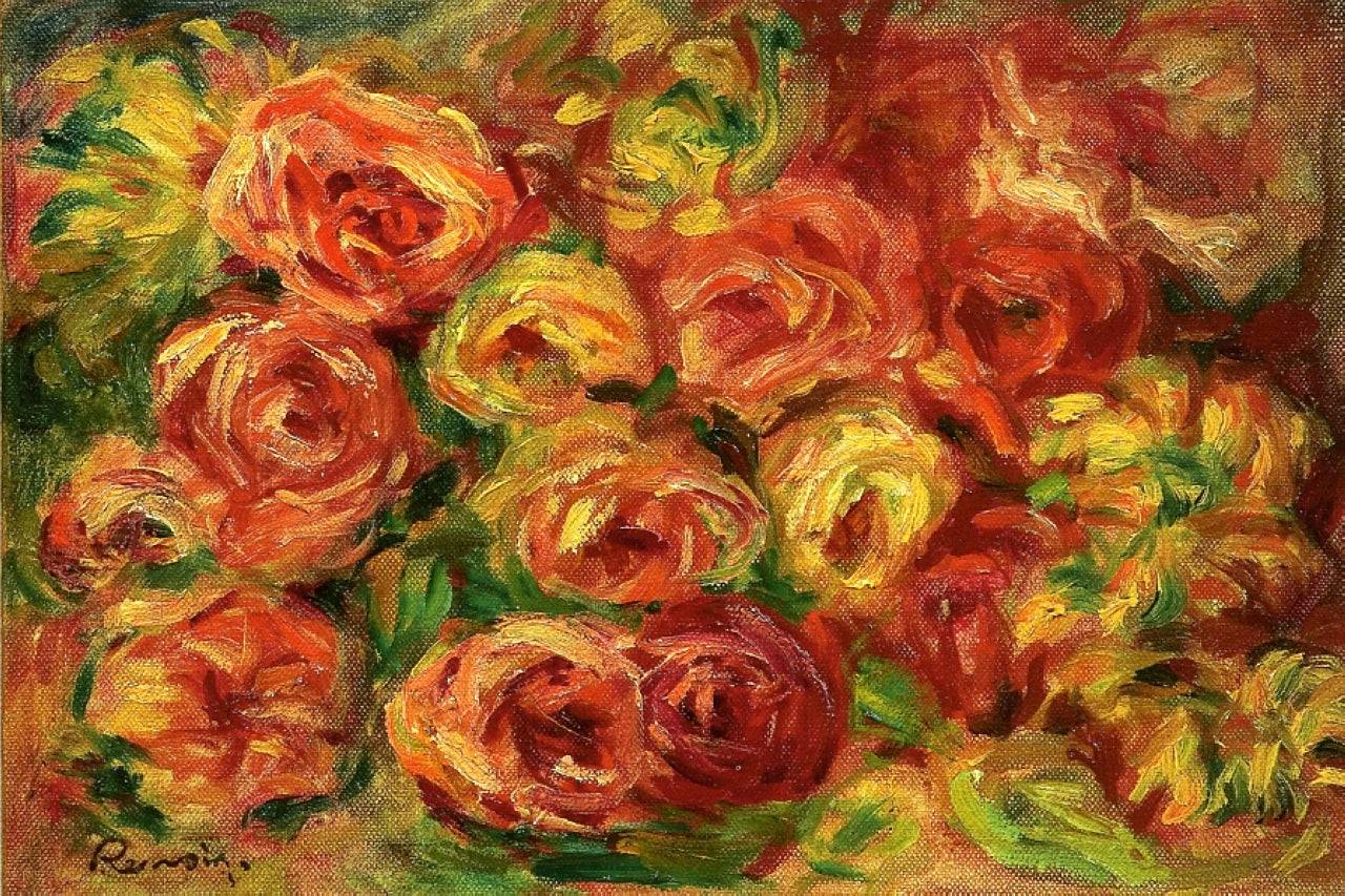 Armful of Roses - Pierre-Auguste Renoir