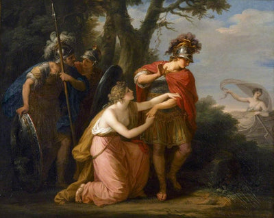Armida in Vain Endeavours with Her Entreaties to Prevent Rinaldo's Departure in dining room