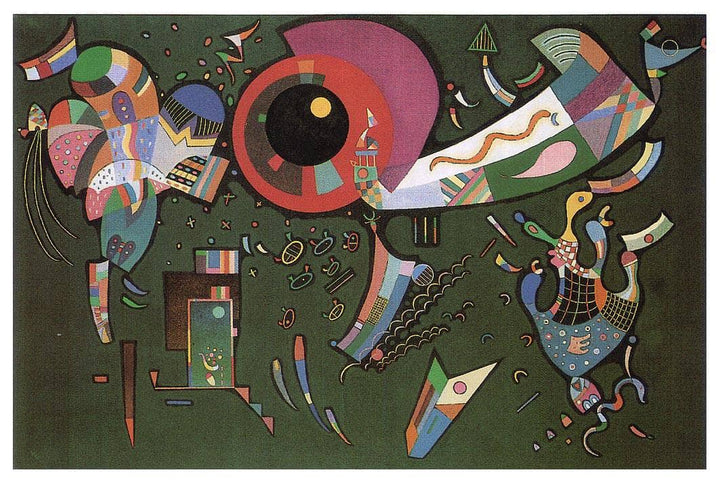 Around the circle by Wassily Kandinsky — hand-painted abstract oil painting reproduction on canvas