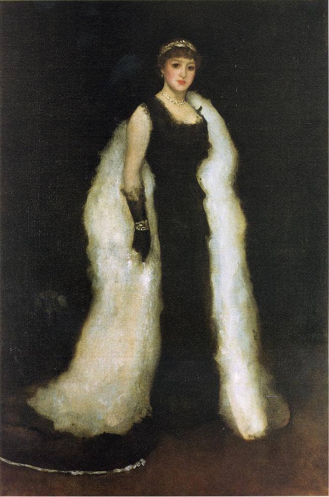 Arrangement in Black by James McNeill Whistler — hand-painted portrait oil painting reproduction on canvas