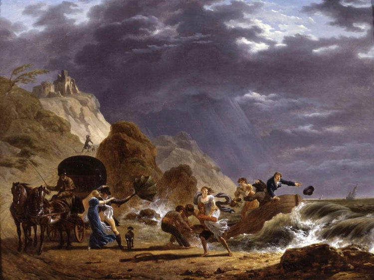 Arrival of Emigres with the Duchess of Berry on the French Coast - Carle Vernet