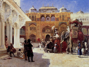 Arrival Of Prince Humbert, The Rajah, At The Palace Of Amber - Edwin Lord Weeks