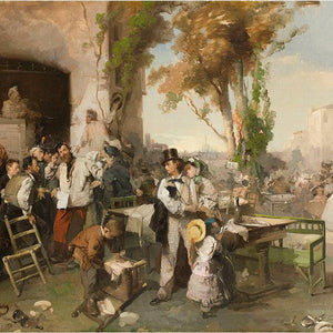 Arrival of the Bulletin Announcing the Armistice of Villafranca