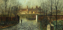 Arriving in the hall by John Atkinson Grimshaw, seascapes oil painting wall art, Romanticism