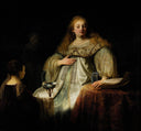 Artemisia by Rembrandt — hand-painted portrait oil painting reproduction on canvas