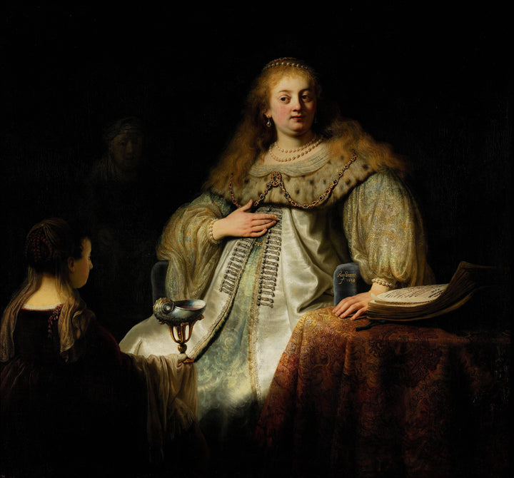 Artemisia by Rembrandt — hand-painted portrait oil painting reproduction on canvas