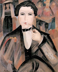 Arthur Honegger with "King David" by Alice Bailly — hand-painted portrait oil painting reproduction on canvas