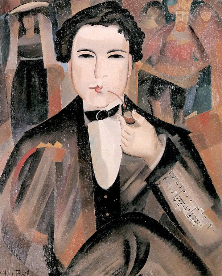 Arthur Honegger with "King David" by Alice Bailly — hand-painted portrait oil painting reproduction on canvas