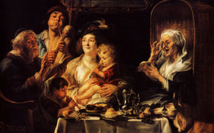 As the Old Sang, So the young Pipe - Jacob Jordaens