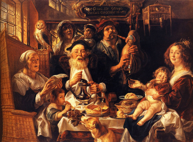 As the Old Sang, So the young Pipe - Jacob Jordaens