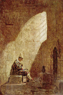 Ash Wednesday by Carl Spitzweg — hand-painted architectural oil painting reproduction on canvas