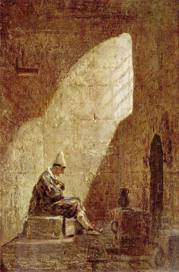 Ash Wednesday by Carl Spitzweg — hand-painted architectural oil painting reproduction on canvas