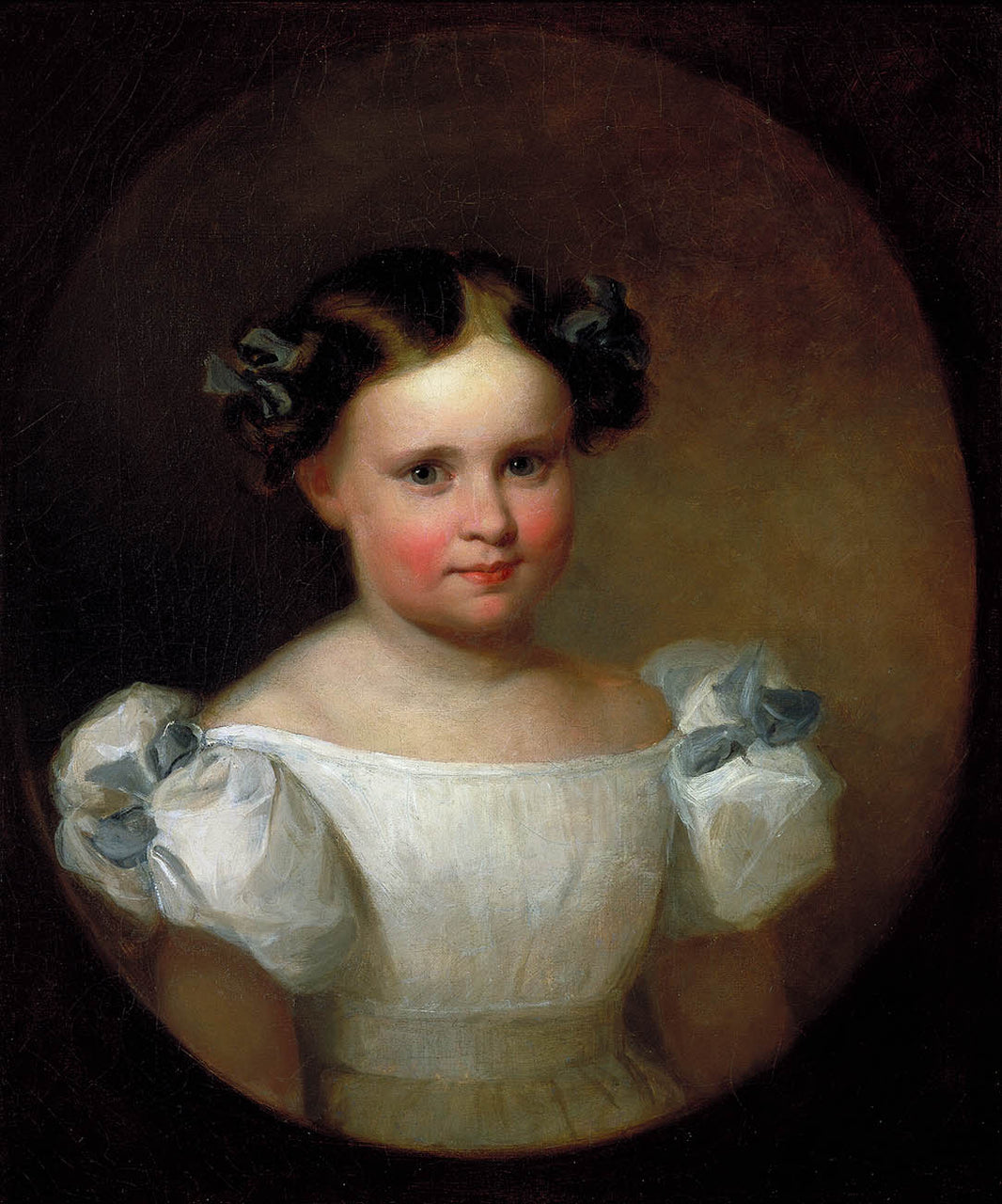 Georgianna Frances Adams by Asher Brown Durand — hand-painted portrait oil painting reproduction on canvas