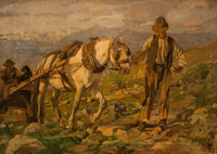 Asiago (Vicenza) by Ettore Tito — hand-painted landscape oil painting reproduction on canvas