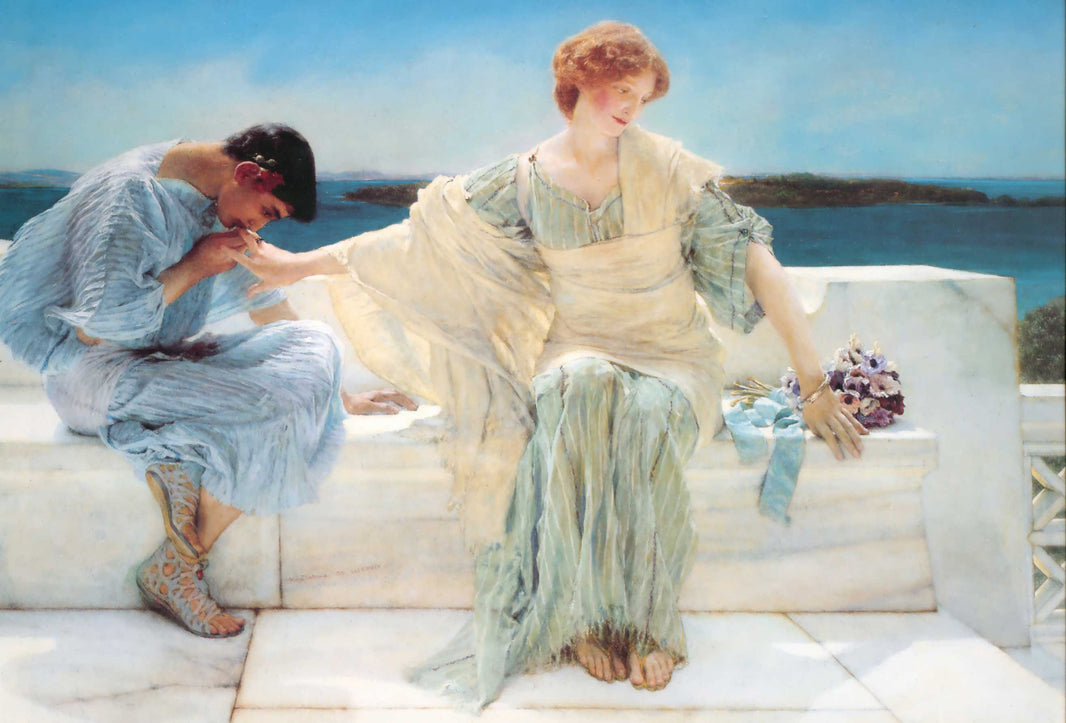 Ask me no more by Sir Lawrence Alma-Tadema — hand-painted portrait oil painting reproduction on canvas
