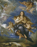 Assumption of Mary Magdalene by José Antolínez — female oil painting wall art, Baroque
