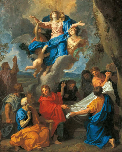 Assumption of the Virgin by Charles Le Brun — oil painting reproduction