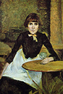 At La Bastille (Portrait of Jeanne Wenz) by Henri de Toulouse-Lautrec — male oil painting wall art, Post Impressionism