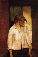 At Montrouge ( Rosa la Rouge) by Henri de Toulouse-Lautrec — male oil painting wall art, Post Impressionism