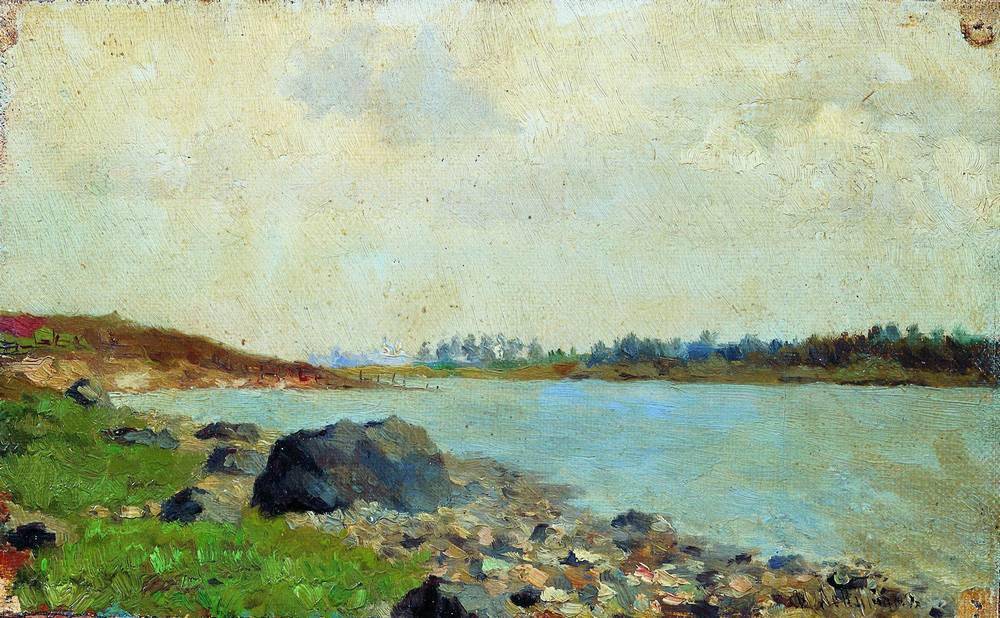 At Moscow-river - Isaac Levitan