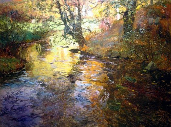 At Quimperle by Frits Thaulow — hand-painted botanical oil painting reproduction on canvas