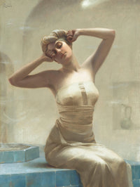 At the bath