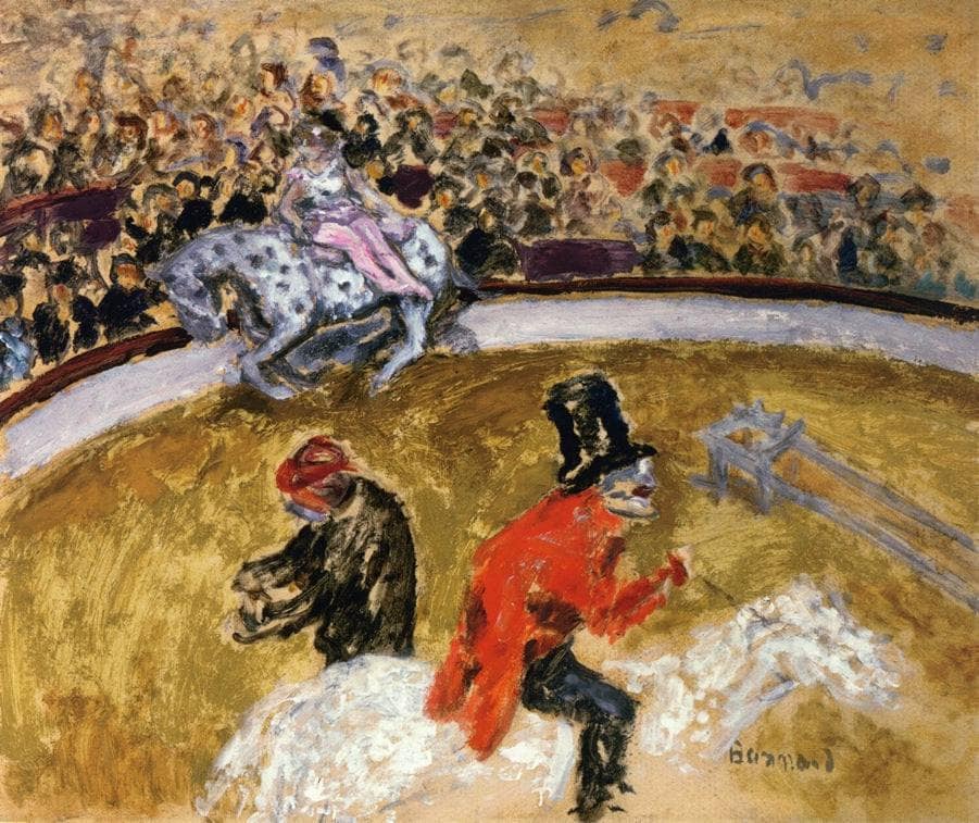 At the Circus by Pierre Bonnard — hand-painted portrait oil painting reproduction on canvas