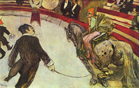 At the Circus Fernando, the rider by Henri de Toulouse-Lautrec — hand-painted animal oil painting reproduction on canvas