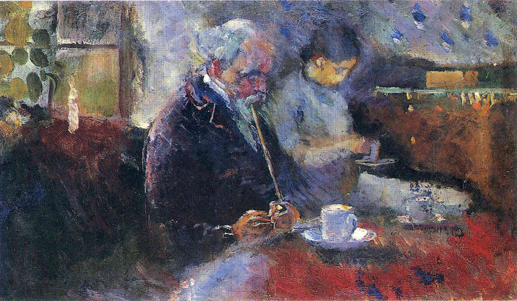 At the Coffee Table - Edvard Munch