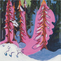 At the Forest Edge by Ernst Ludwig Kirchner — hand-painted abstract oil painting reproduction on canvas